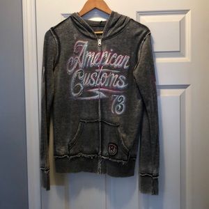 American customs zip hoody